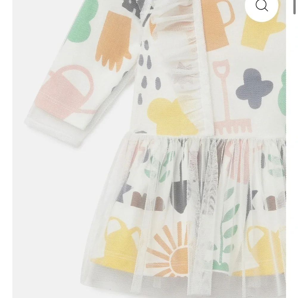 Stella McCartney Kids Multicolor Graphic Dress - Picture 3 of 7